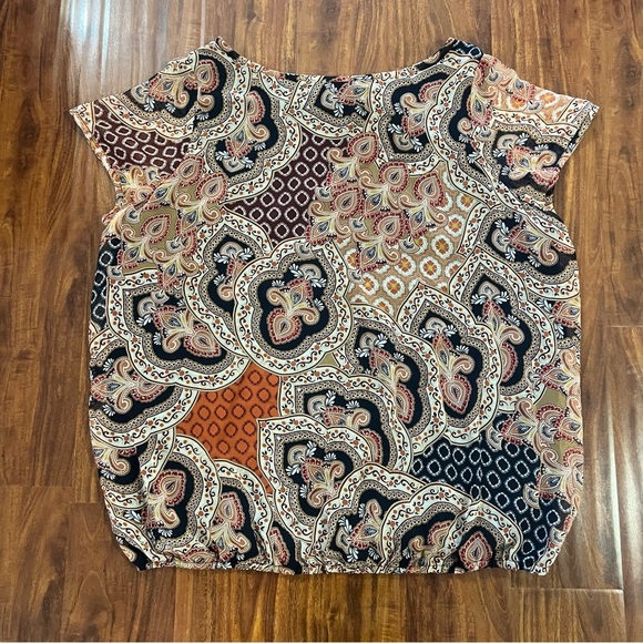 Liz Claiborne Paisley Blouse Womens Plus Size 2X - Picture 2 of 5